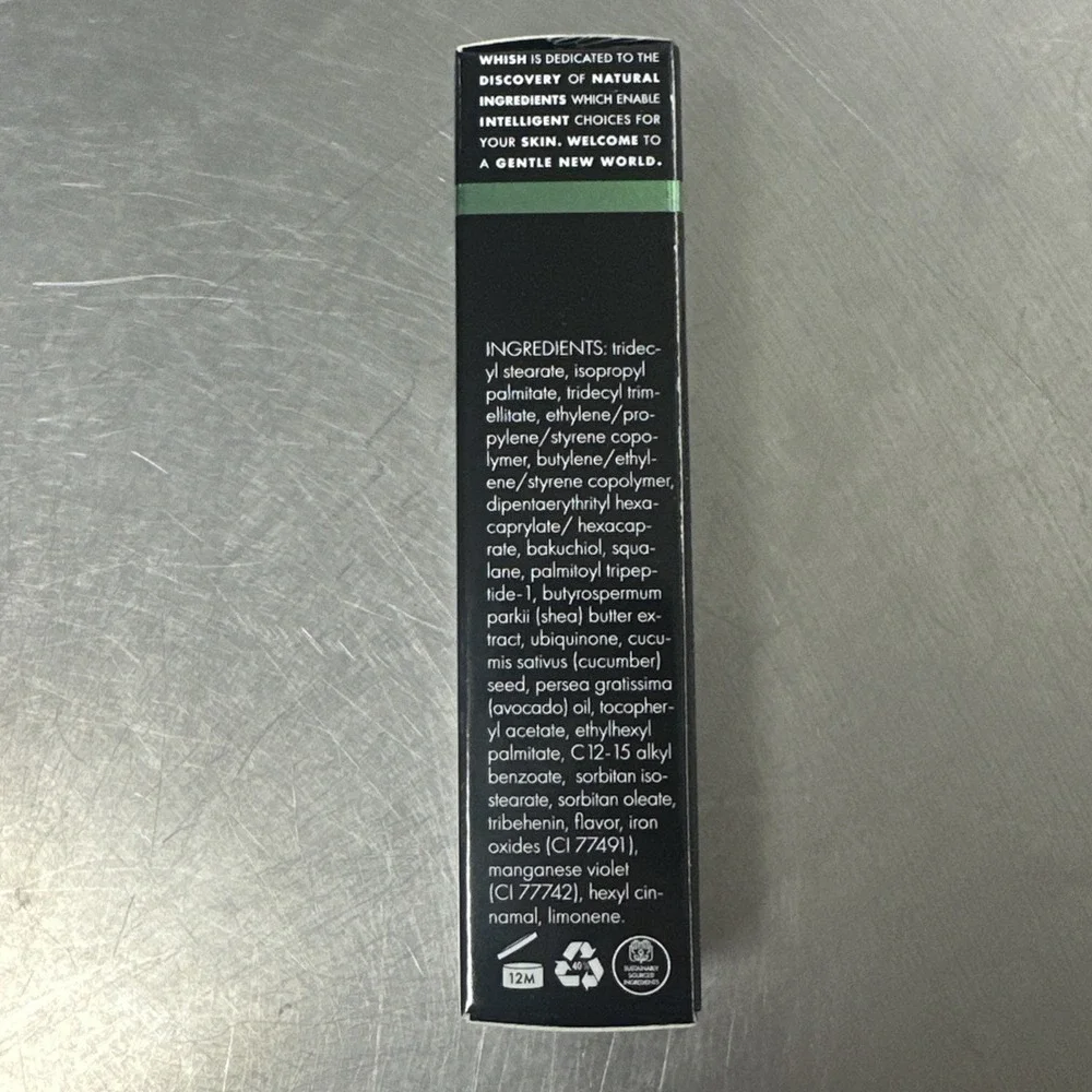 Whish Tinted Lip Balm Bakuchiol‎ 0.5 oz New in Box Orchard Pear Natural Gentle